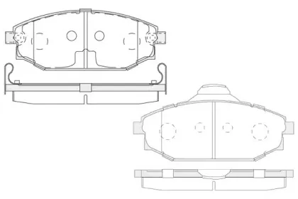 Комплект тормозных колодок, дисковый тормоз KSH-KOSHIMO купить