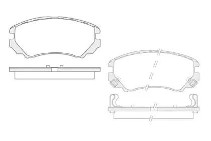 Комплект тормозных колодок, дисковый тормоз KSH-KOSHIMO купить