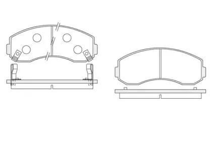 Комплект тормозных колодок, дисковый тормоз KSH-KOSHIMO купить