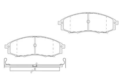 Комплект тормозных колодок, дисковый тормоз KSH-KOSHIMO купить