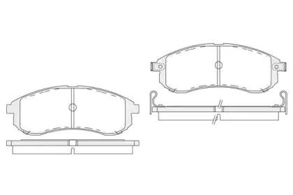 Комплект тормозных колодок, дисковый тормоз KSH-KOSHIMO купить