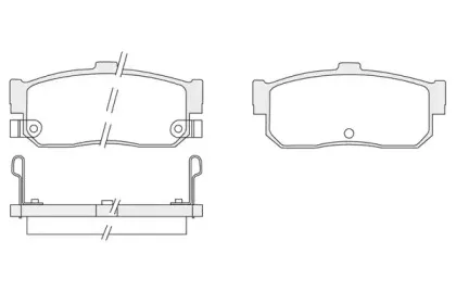 Комплект тормозных колодок, дисковый тормоз KSH-KOSHIMO купить