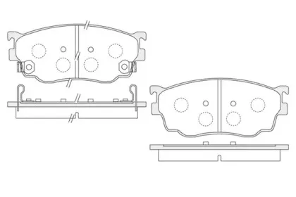 Комплект тормозных колодок, дисковый тормоз KSH-KOSHIMO купить