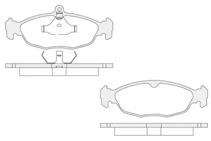 Комплект тормозных колодок, дисковый тормоз KSH-KOSHIMO купить