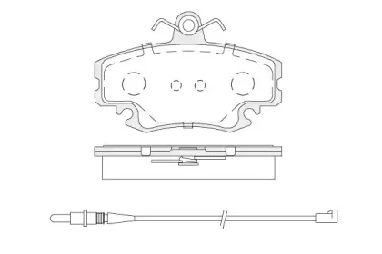 Комплект тормозных колодок, дисковый тормоз KSH-KOSHIMO купить