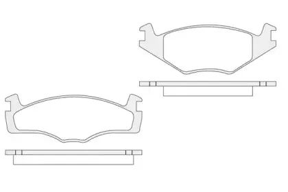 Комплект тормозных колодок, дисковый тормоз KSH-KOSHIMO купить