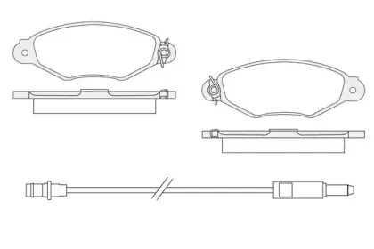 Комплект тормозных колодок, дисковый тормоз KSH-KOSHIMO купить