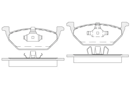 Комплект тормозных колодок, дисковый тормоз KSH-KOSHIMO купить