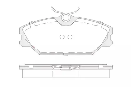 Комплект тормозных колодок, дисковый тормоз KSH-KOSHIMO купить