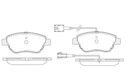 Комплект тормозных колодок, дисковый тормоз KSH-KOSHIMO купить