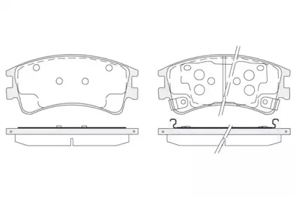 Комплект тормозных колодок, дисковый тормоз KSH-KOSHIMO купить