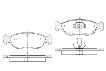 Комплект тормозных колодок, дисковый тормоз KSH-KOSHIMO купить