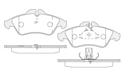 Комплект тормозных колодок, дисковый тормоз KSH-KOSHIMO купить