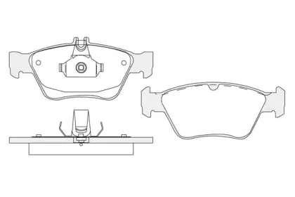 Комплект тормозных колодок, дисковый тормоз KSH-KOSHIMO купить