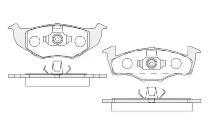 Комплект тормозных колодок, дисковый тормоз KSH-KOSHIMO купить