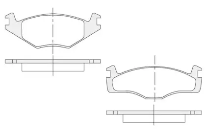 Комплект тормозных колодок, дисковый тормоз KSH-KOSHIMO купить
