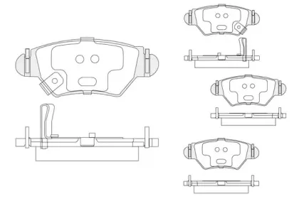 Комплект тормозных колодок, дисковый тормоз KSH-KOSHIMO купить