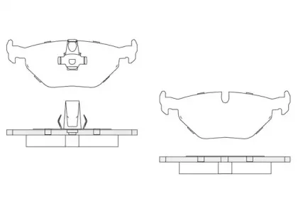 Комплект тормозных колодок, дисковый тормоз KSH-KOSHIMO купить
