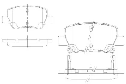 Комплект тормозных колодок, дисковый тормоз KSH-KOSHIMO купить