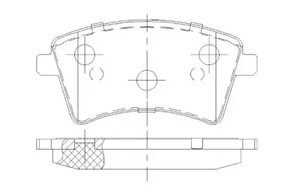 Комплект тормозных колодок, дисковый тормоз KSH-KOSHIMO купить