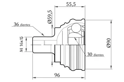 Шарнирный комплект, приводной вал KSH-KOSHIMO купить