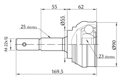 Шарнирный комплект, приводной вал KSH-KOSHIMO купить