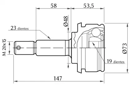 Шарнирный комплект, приводной вал KSH-KOSHIMO купить