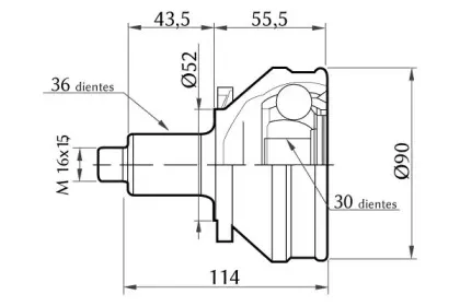 Шарнирный комплект, приводной вал KSH-KOSHIMO купить