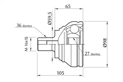 Шарнирный комплект, приводной вал KSH-KOSHIMO купить