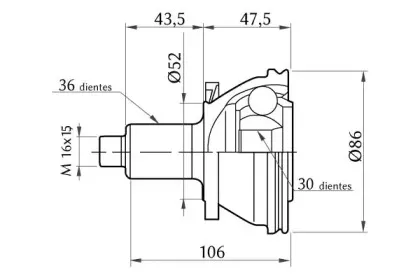 Шарнирный комплект, приводной вал KSH-KOSHIMO купить