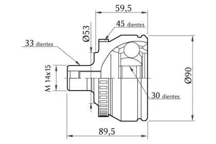 Шарнирный комплект, приводной вал KSH-KOSHIMO купить