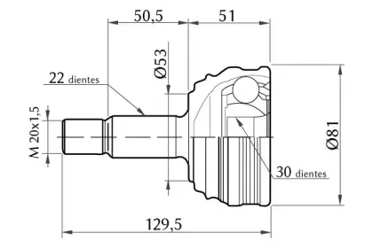 Шарнирный комплект, приводной вал KSH-KOSHIMO купить