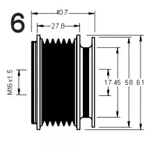 Механизм свободного хода генератора AD KГњHNER купить