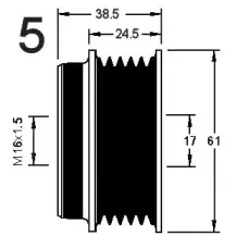 Механизм свободного хода генератора AD KГњHNER купить