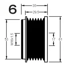 Механизм свободного хода генератора AD KГњHNER купить