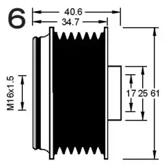Механизм свободного хода генератора AD KГњHNER купить