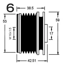 Механизм свободного хода генератора AD KГњHNER купить