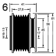 Механизм свободного хода генератора AD KГњHNER купить