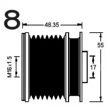 Механизм свободного хода генератора AD KГњHNER купить