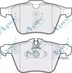 Комплект тормозных колодок, дисковый тормоз APEC braking купить