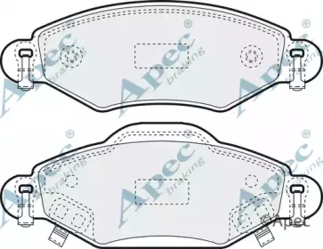 Комплект тормозных колодок, дисковый тормоз APEC braking купить