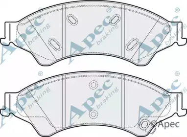 Комплект тормозных колодок, дисковый тормоз APEC braking купить