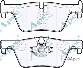 Комплект тормозных колодок, дисковый тормоз APEC braking купить