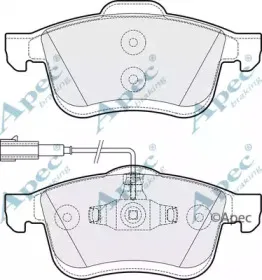 Комплект тормозных колодок, дисковый тормоз APEC braking купить