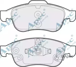 Комплект тормозных колодок, дисковый тормоз APEC braking купить