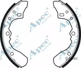 Комплект тормозных колодок APEC braking купить