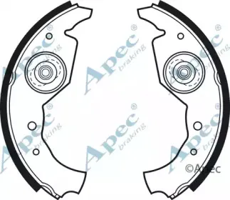 Комплект тормозных колодок APEC braking купить