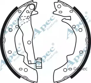 Комплект тормозных колодок APEC braking купить