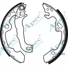 Комплект тормозных колодок APEC braking купить