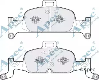 Комплект тормозных колодок, дисковый тормоз APEC braking купить